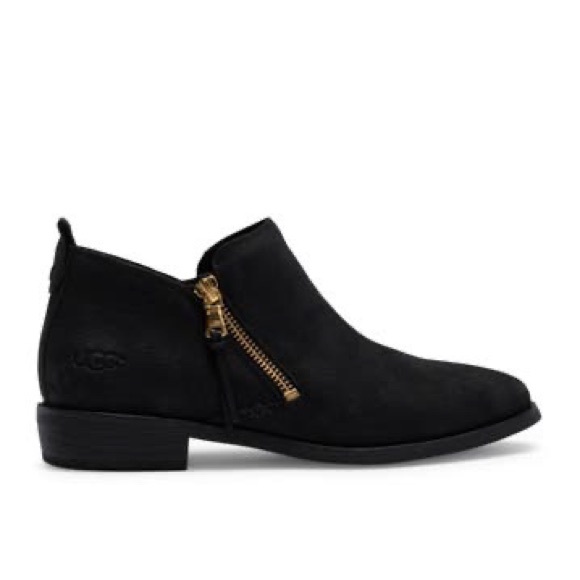 UGG Glee Leather Ankle Boots 7 - Picture 3 of 10